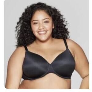 Auden The Superstar t-shirt bra full coverage lightly lined black 44DDD NWT